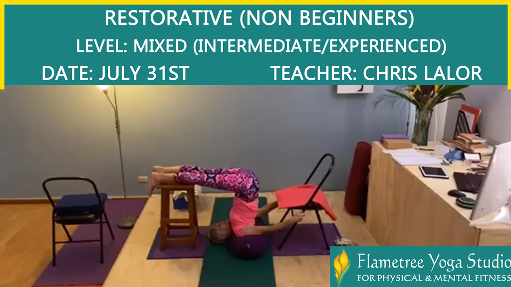 Restorative (Non-Beginners) - Chris Lalor - 05:30pm Jul 31