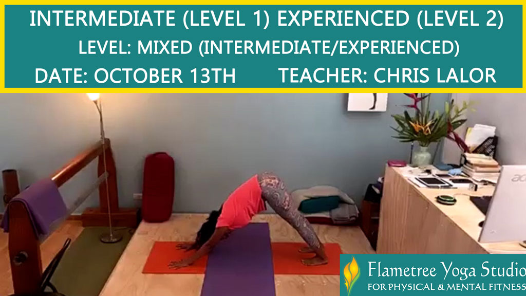 Intermediate (Level 1) / Experienced (Level 2) - Chris Lalor - 05:45pm Oct 13