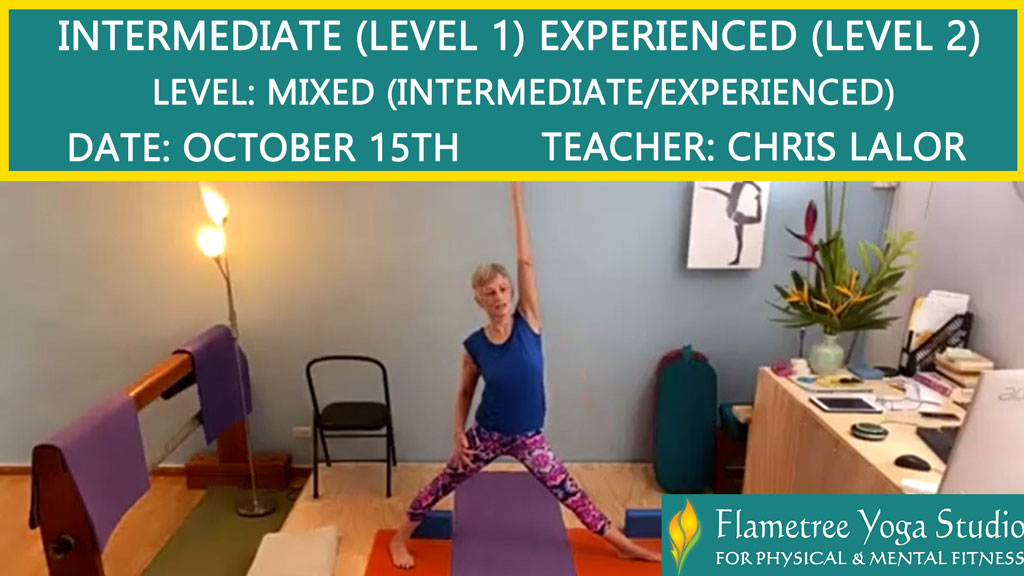 Intermediate (Level 1) / Experienced (Level 2) - Chris Lalor - 05:45pm Oct 15