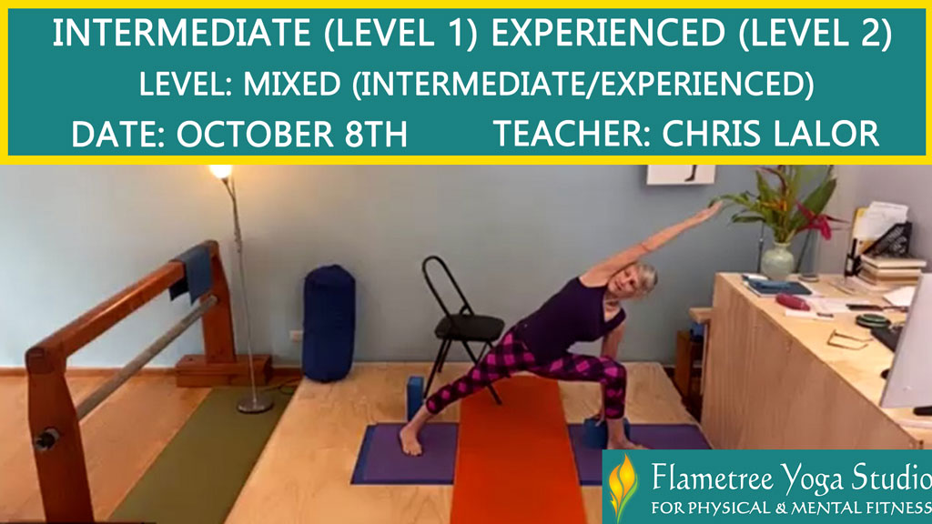 Intermediate (Level 1) / Experienced (Level 2) - Chris Lalor - 08:30am Oct 08