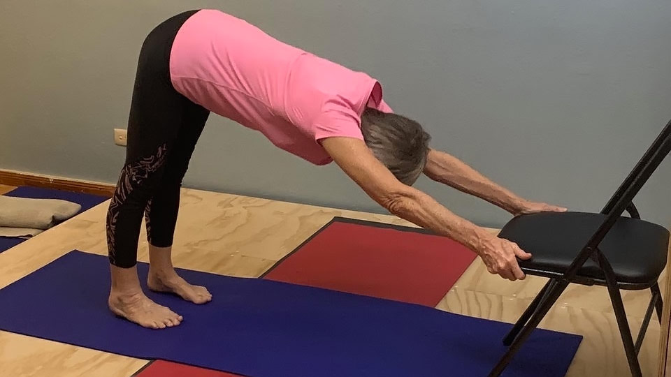 chair yoga pose