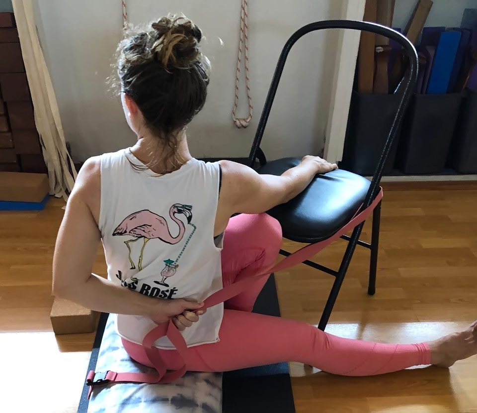 chair yoga pose