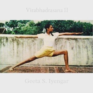 Getta Iyengar Warrior pose as ANZAC yoga pose