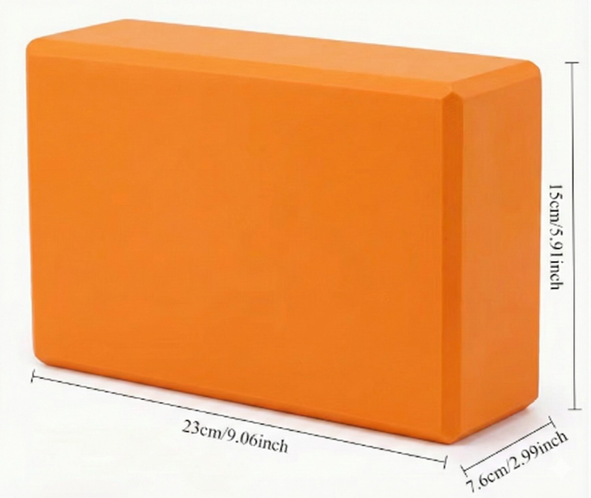 Darwin Yoga block prop with sizing
