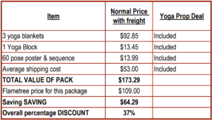 Darwin yoga blankets package deal