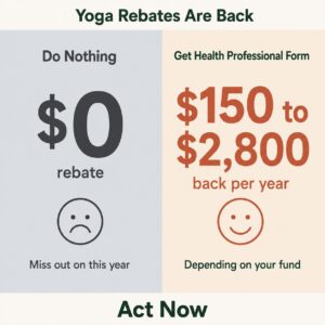 Coolalinga Yoga Health Fund rebate deal