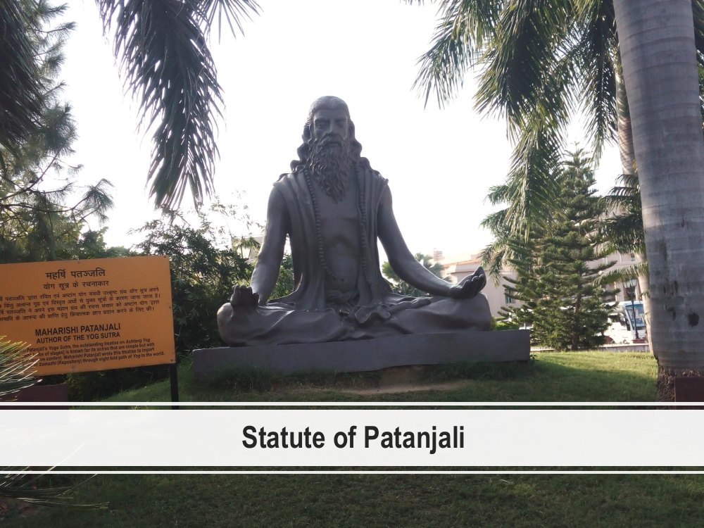 Statue of Patanjali, who set out the eight limbs of yoga in the Yoga Sutras