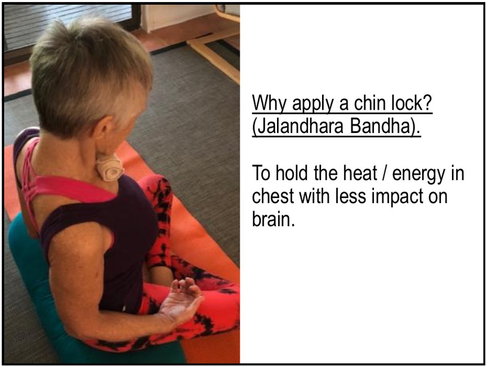 Why apply a chin lock, Jalandhara Bandha, in pranayama